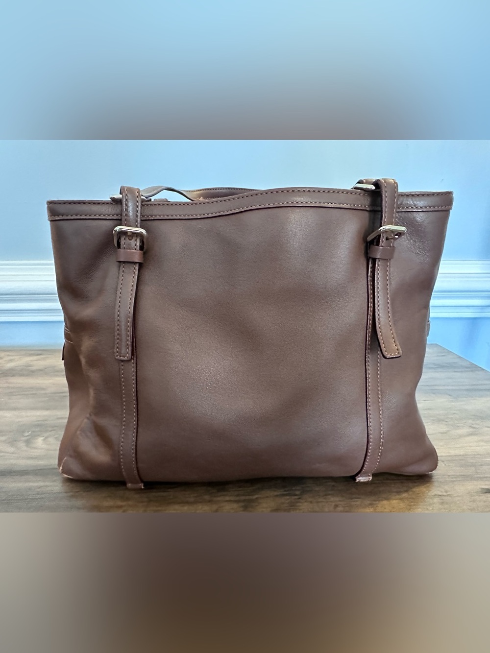 Kate Spade Brown Leather Triple Compartment Shoulder Bag PXRU1109 - Picture 3 of 12